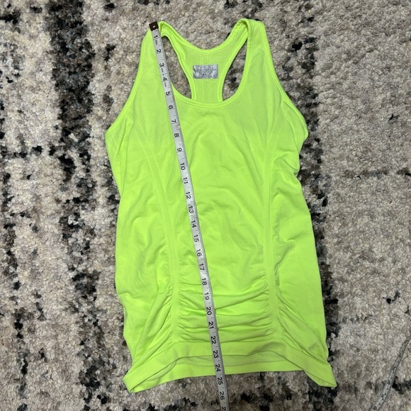 Athleta Green Ruched Fitted Sleeveless Tank Top - Picture 6 of 6